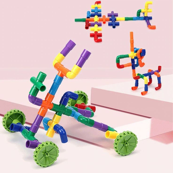 Kids Educational Pipe Building Blocks Set