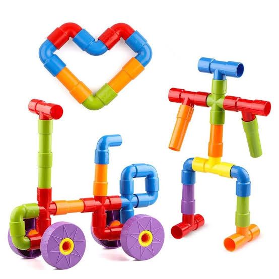 Kids Educational Pipe Building Blocks Set