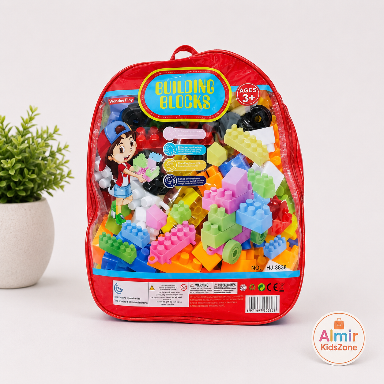 Educational Building Blocks Bagpack Set