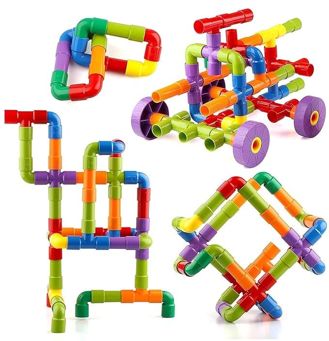 Kids Educational Pipe Building Blocks Set